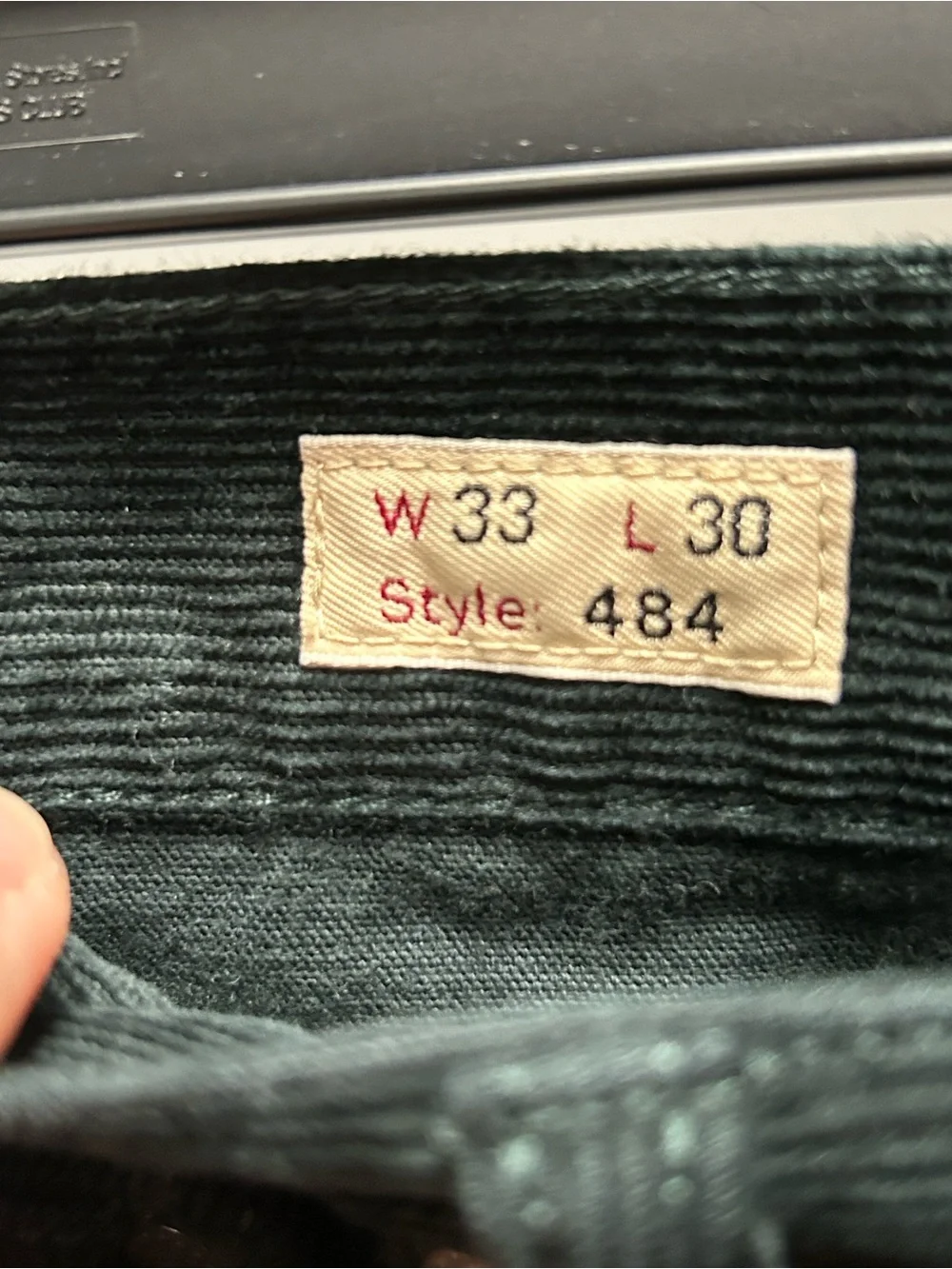 J. Crew Forest Green Corduroy Men's Trousers
